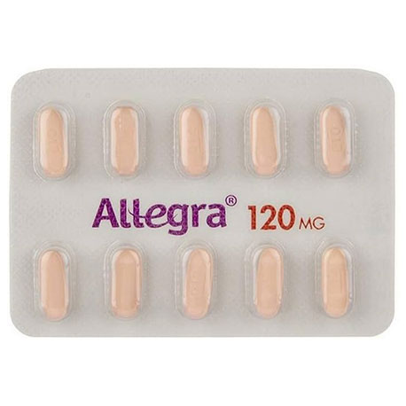 アレグラ錠 120mg(Allegra) 10錠/箱|フェキソフェナジン塩酸塩|アレルギー性鼻炎、じんましん、花粉症、かゆみを緩和するお薬