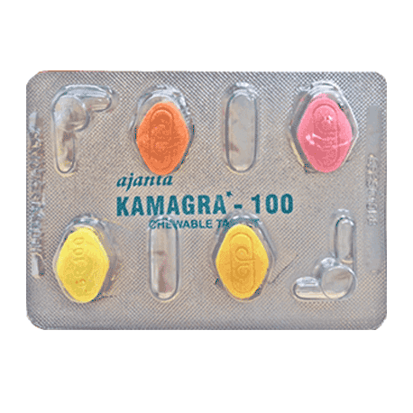 カマグラチュアブル(kamagra chewable)100mg  4錠/箱｜食べる勃起薬｜バイアグラ・ジェネリック