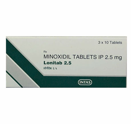 ロニタブ(Lonitab)2.5mg 10錠/箱｜発毛、育毛効果の飲むミノキシジル錠剤